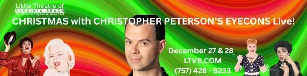 CHRISTMAS with CHRISTOPHER PETERSON ’S EYECONS Live! Outlife Banner
