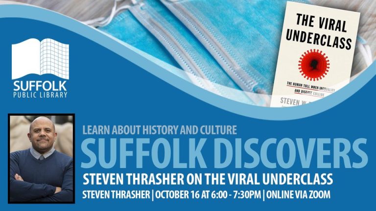 Suffolk Discovers: Steven Thrasher on The Viral Underclass [IN-PERSON + LIVE]