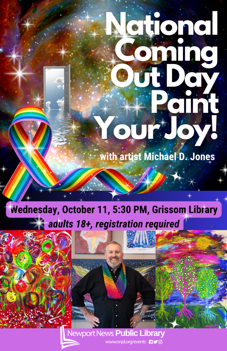 National Coming Out Day – Paint Your Joy with Michael D. Jones
